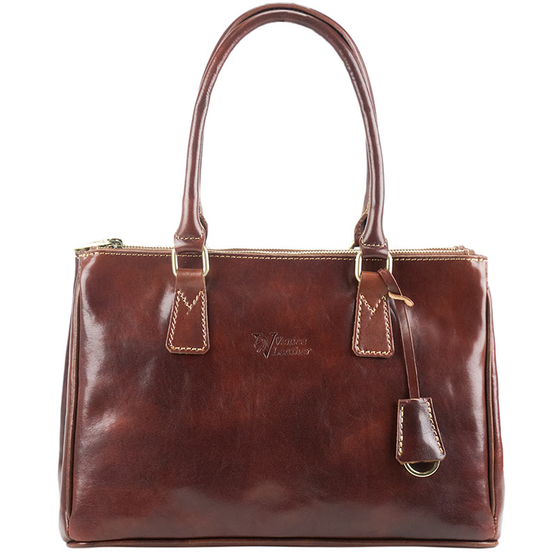 ARGENTINA-Women's handmade genuine leather handbag with shoulder strap |  Venice Leather