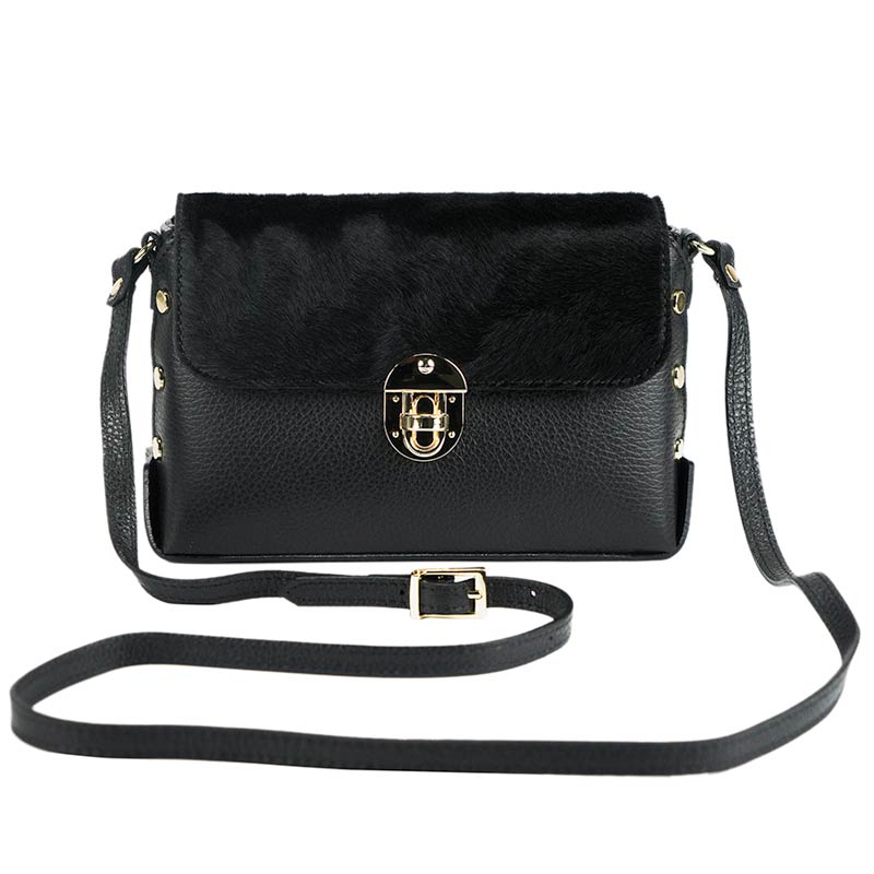 NADIA - A super elegant handbag with a horse leather flap