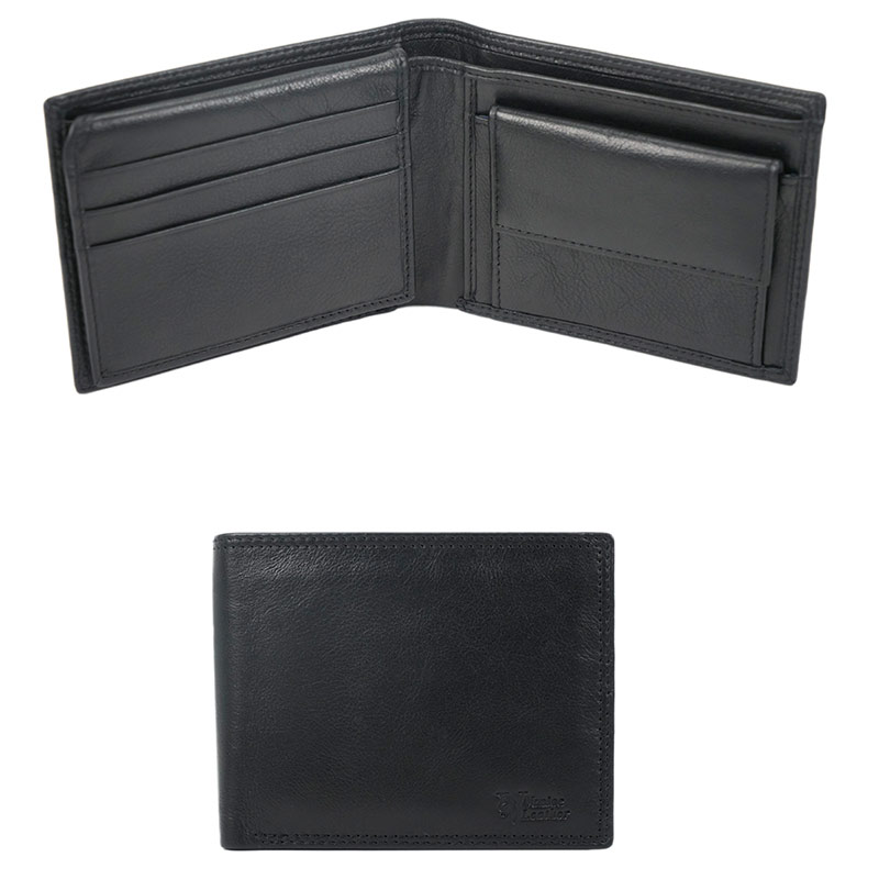 Vincenzo - Men's handmade genuine leather wallet with coin pocket | Venice  Leather
